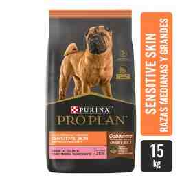 PRO PLAN SENSITIVE SKIN RAZA MEDIANA X 15 KG 
